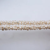 Baroque Pearl Bracelet, Thick Strap Chain, 6-8mm High