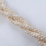 Baroque Pearl Bracelet, Thick Strap Chain, 6-8mm High