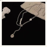 Smiley Pendant Double Chain Necklace 6 Styles