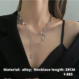 Smiley Pendant Double Chain Necklace 6 Styles