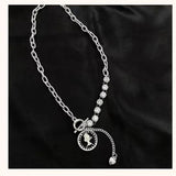 Smiley Pendant Double Chain Necklace 6 Styles