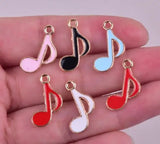 60 Pcs Music Metal Charm Pendants DIY Jewelry Making