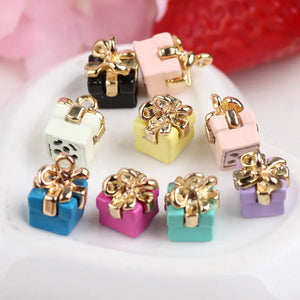 60PCS 3D Birthday Shape DIY Charms Alloy Pendants Lot
