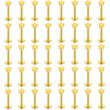60Pcs Surgical Steel Lip Labret Tragus Earrings Body Jewelry