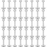 60Pcs Surgical Steel Lip Labret Tragus Earrings Body Jewelry