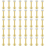 60Pcs Surgical Steel Lip Labret Tragus Earrings Body Jewelry