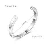 60mm Metal Cremation Jewelry Bangle Cuff Bracelets for Ashes