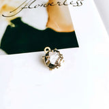 60pcs Round Crystal Rhinestone Charms Necklace Earring Pendants