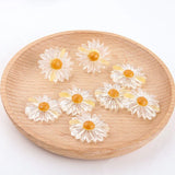 60pcs 25mm Daisy Flower Resin Cabochons Ornament Sticker Earring Material
