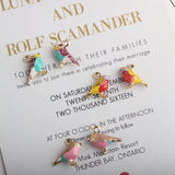 60pcs 15*17MM 3D Colorful Animal Bird Pendant Charms Enamel Floating Jewelry Set