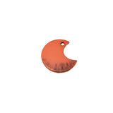 60pcs Colorful Resin Plastic Moon DIY Jewelry Charms Necklace Pendant