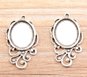 Set of 60 Ancient Pendant Charms 25x42mm for Jewelry Making