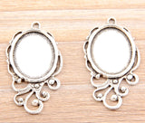 Set of 60 Ancient Pendant Charms 25x42mm for Jewelry Making