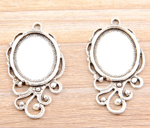 Set of 60 Ancient Pendant Charms 25x42mm for Jewelry Making