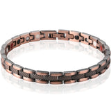 Retro Red Copper Magnetic Therapy Bracelet for Men Women 6MM Wide