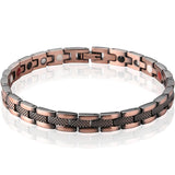 Retro Red Copper Magnetic Therapy Bracelet for Men Women 6MM Wide