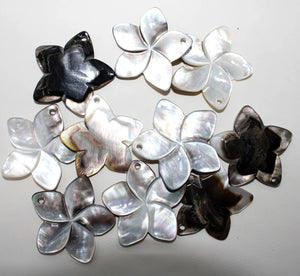 6PCS 30mm Shell Five Flower Pendant for Diy Jewelry Making