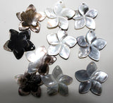6PCS 30mm Shell Five Flower Pendant for Diy Jewelry Making