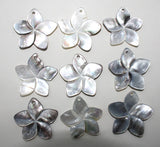 6PCS 30mm Shell Five Flower Pendant for Diy Jewelry Making