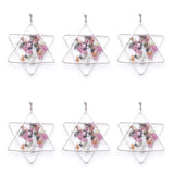 6Pc Tourmaline Stone Tree Of Life Pendants TN3806