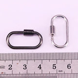 6Pcs Oval Screw Clasp 14*26mm Interlocking Clasp For Jewelry Making