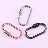 6Pcs Oval Screw Clasp 14*26mm Interlocking Clasp For Jewelry Making