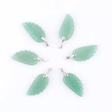 6Pcs Aventurine Angel Wings Pendants for Women Jewelry Making