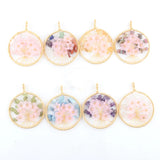 6Pcs 7 Chakra Tree Of Life Copper Wrapped Charms