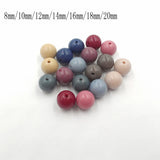 Acrylic Dark Solid Beads for Chunky DIY Necklace
