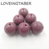 Acrylic Dark Solid Beads for Chunky DIY Necklace