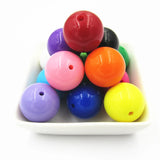 Acrylic Chunky Beads Bubblegum Solid Round Beads DIY Hand Beads