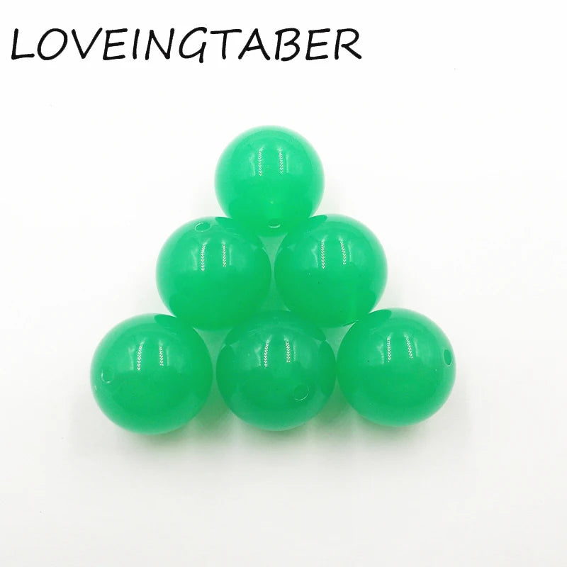 Chunky Acrylic Jelly Beads for Kids Jewelry/DIY/Hand
