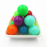 Neon Solid Round Chunky Beads Bubblegum Jewelry DIY Hand
