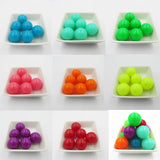 Neon Solid Round Chunky Beads Bubblegum Jewelry DIY Hand