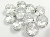 Clear Acrylic Faceted Rondelle Beads 6-22mm Wholesale