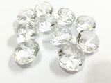 Clear Acrylic Faceted Rondelle Beads 6-22mm Wholesale