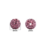 Round Rhinestone Crystal Beads for DIY Bracelet Bohemia Jewelry