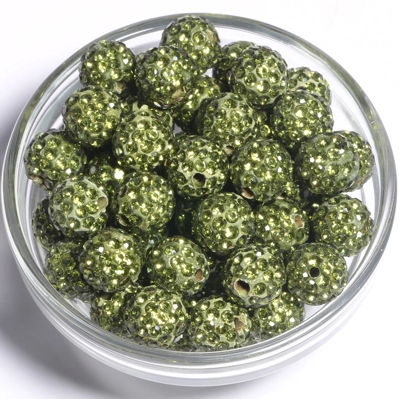 Round Rhinestone Crystal Beads for DIY Bracelet Bohemia Jewelry