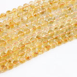 6mm 8mm 10mm Yellow Crystal Stone Beads for Jewelry Making