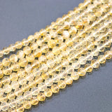 6mm 8mm 10mm Yellow Crystal Stone Beads for Jewelry Making