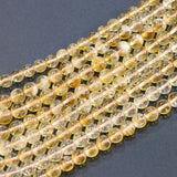 6mm 8mm 10mm Yellow Crystal Stone Beads for Jewelry Making