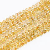 6mm 8mm 10mm Yellow Crystal Stone Beads for Jewelry Making