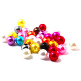 6mm Round Pearl Plastic Beads 5000pcs 15 Colors DIY DH-BSG01-02