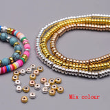 6mm Hematite Flat Round Spacer Beads for Jewelry Making DIY Bracelet