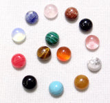 100pcs Natural Tiger Eye Stone Cabochons Beads for DIY Jewelry Making