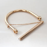 6pcs D Shape Bracelet Tassel Cuff Bangle Beaded Costume Jewelry