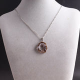 6pcs Natural Agates Necklace Pendant Irregular Shape Stone Pendant