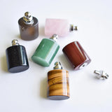 6pcs Natural Stone Perfume Bottle Necklace Pendants for Jewelry Making