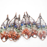 6pcs/lot Horse Eye-shaped Tree of Life Pendant