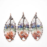 6pcs/lot Horse Eye-shaped Tree of Life Pendant